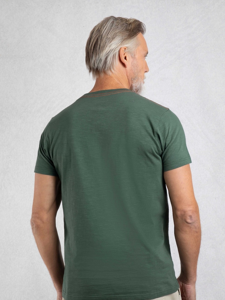 Weird Fish Green Porter Premium Graphic Print T-Shirt - Image 2 of 6