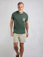 Weird Fish Green Porter Premium Graphic Print T-Shirt - Image 3 of 6