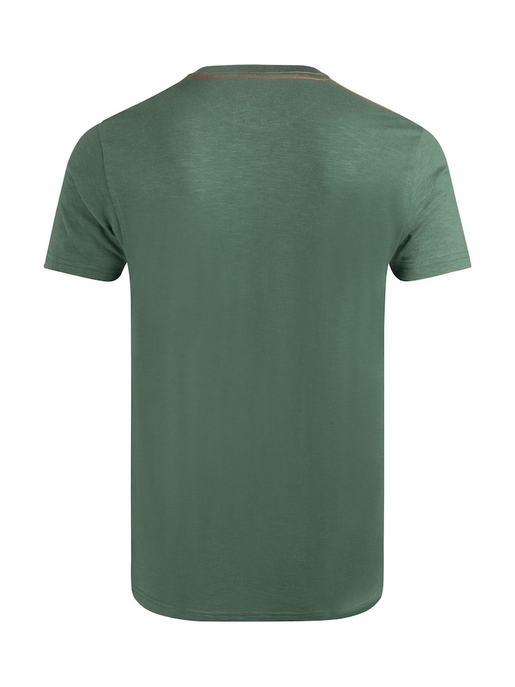 Weird Fish Green Porter Premium Graphic Print T-Shirt - Image 6 of 6
