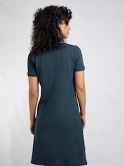 Weird Fish Blue Lynworth Printed Pique Tennis Dress - Image 3 of 7