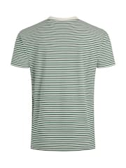 Weird Fish Green Adair Premium Stripe T-Shirt - Image 8 of 8