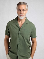Weird Fish Green Maxwell Seersucker Shirt - Image 1 of 6