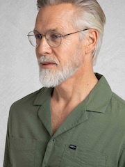 Weird Fish Green Maxwell Seersucker Shirt - Image 4 of 6