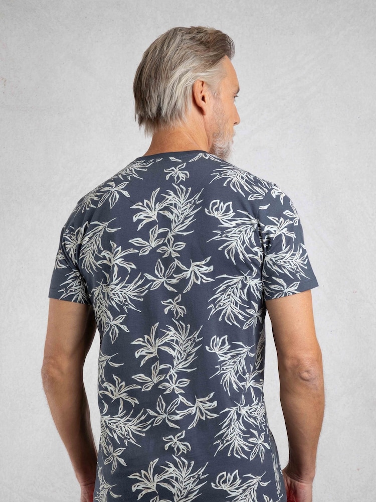 Weird Fish Blue Howes Printed T-Shirt - Image 2 of 6