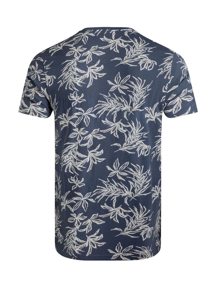 Weird Fish Blue Howes Printed T-Shirt - Image 6 of 6