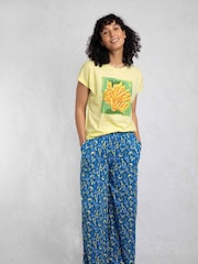Weird Fish Yellow Coral Collage Graphic Print T-Shirt - Image 4 of 6