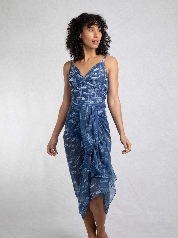 Weird Fish EnsignBlu Kiera Printed Sarong Scarf - Image 1 of 7