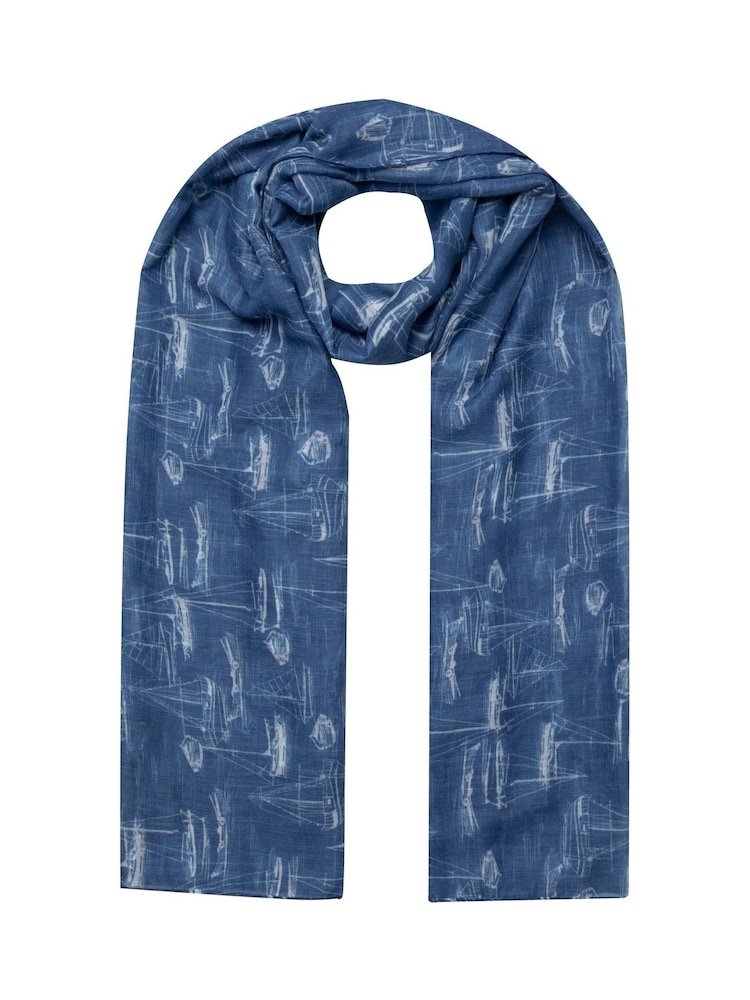 Weird Fish EnsignBlu Kiera Printed Sarong Scarf - Image 7 of 7