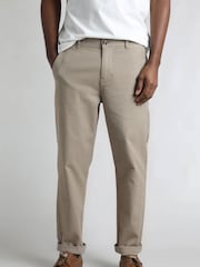 Weird Fish Cream Charleigh Textured Chino Trousers - Image 2 of 8