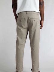 Weird Fish Cream Charleigh Textured Chino Trousers - Image 3 of 8