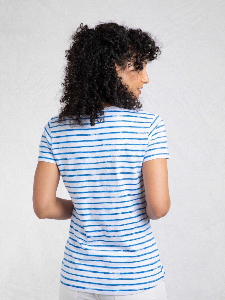 Weird Fish Blue Ericak Printed Pocket T-Shirt - Image 2 of 7