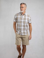 Weird Fish Cream Benjamin Textured Check Shirt - Image 2 of 7