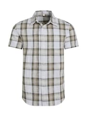 Weird Fish Cream Benjamin Textured Check Shirt - Image 6 of 7