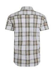 Weird Fish Cream Benjamin Textured Check Shirt - Image 7 of 7