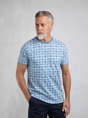 Weird Fish Blue Howes Printed T-Shirt - Image 1 of 7
