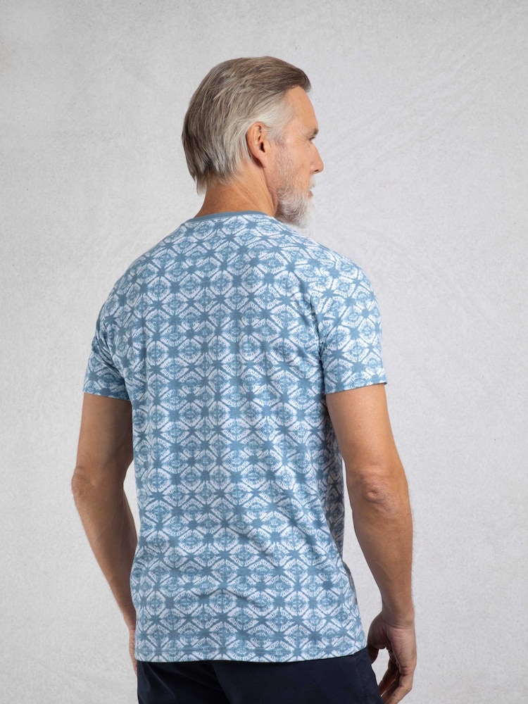 Weird Fish Blue Howes Printed T-Shirt - Image 2 of 7