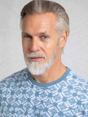 Weird Fish Blue Howes Printed T-Shirt - Image 4 of 7