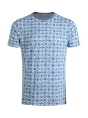 Weird Fish Blue Howes Printed T-Shirt - Image 6 of 7