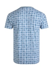 Weird Fish Blue Howes Printed T-Shirt - Image 7 of 7