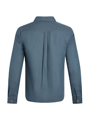 Weird Fish Shaun Linen Rich Long Sleeve Shirt - Imagem 6 de 6