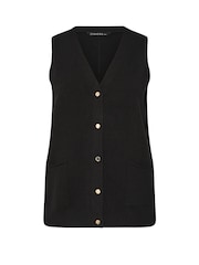 Evans Knitted Black Waistcoat - Image 5 of 5