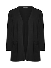 Evans Premium Seam Detail Black Cardigan - Image 5 of 5
