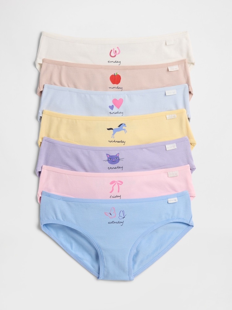 Gap Multi Bikini Briefs 7-Pack (2-2mths) - Image 1 of 10