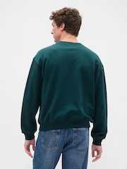 Gap Green Oversized Heavyweight Logo Sweatshirt - Image 2 of 4
