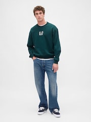 Gap Green Oversized Heavyweight Logo Sweatshirt - Image 3 of 4