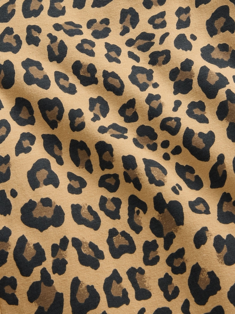 Gap Brown Leopard Print Flare Leggings (4-13yrs) - Image 5 of 5