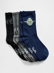 Pack de 3 pares de calcetines tobilleros de Star Wars de Gap - Imagen 1 de 7