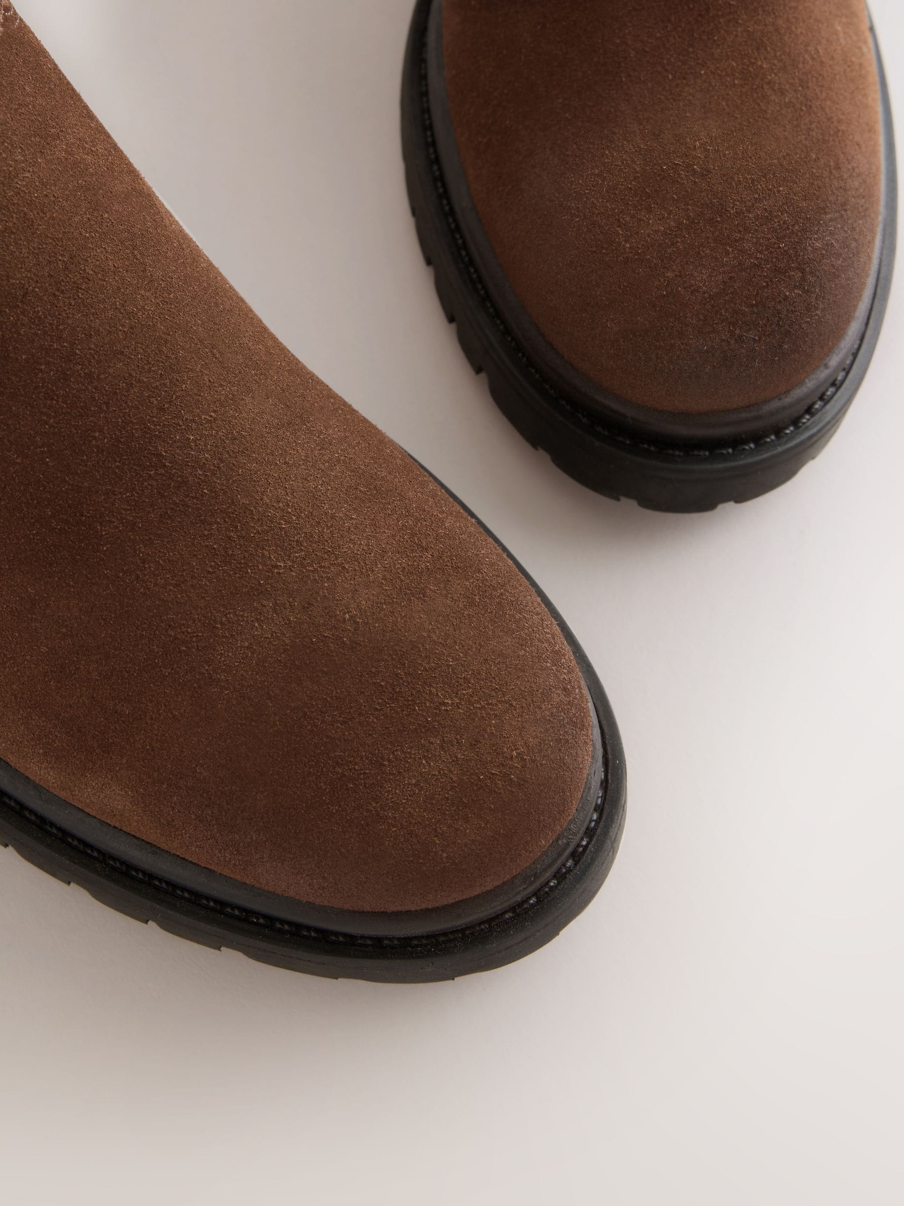 Buy Шоколадно-коричнева замша - Forever Comfort® Байкерські чоботи