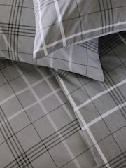 طقم من 2 غطاء لحاف وكيس وسادة بوجهين بتصميم مربعات - صورة 11 من 11