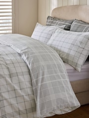 طقم من 2 غطاء لحاف وكيس وسادة بوجهين بتصميم مربعات - صورة 5 من 11