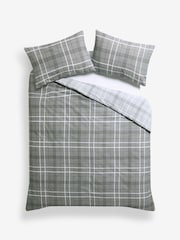 طقم من 2 غطاء لحاف وكيس وسادة بوجهين بتصميم مربعات - صورة 9 من 11