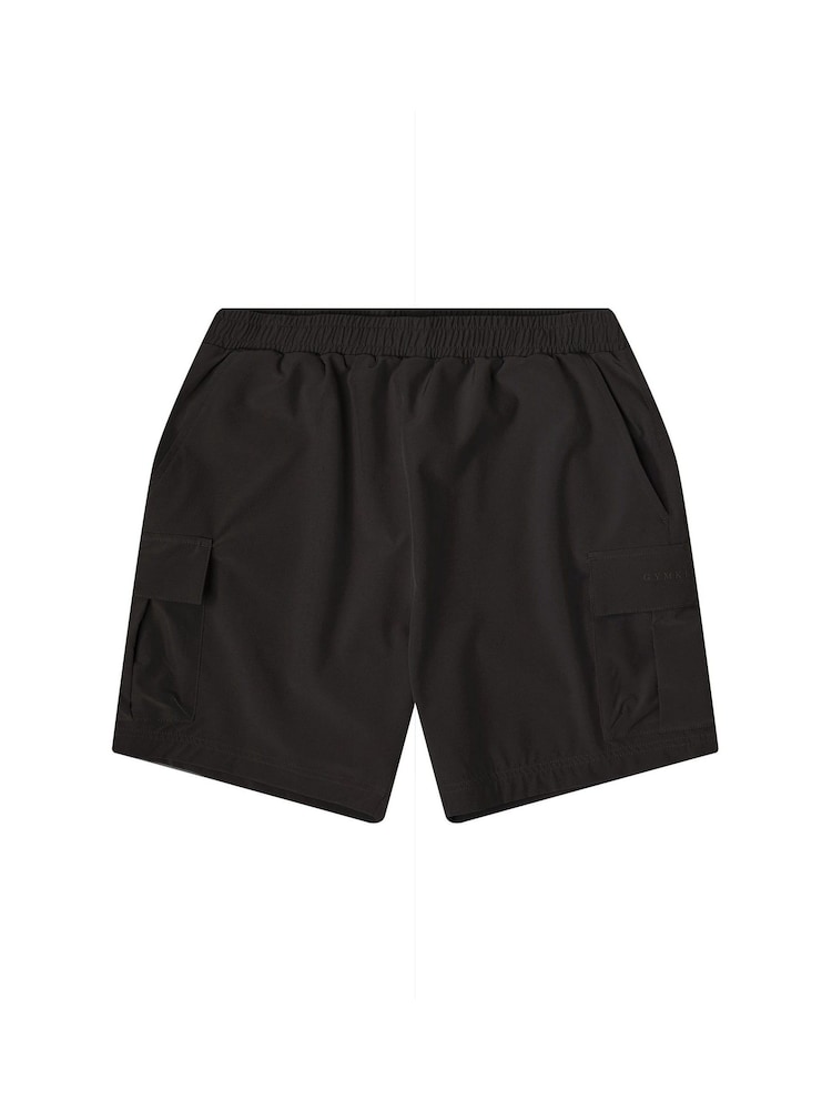 Gym King Black Focus Woven Utility Shorts - Image 3 of 3