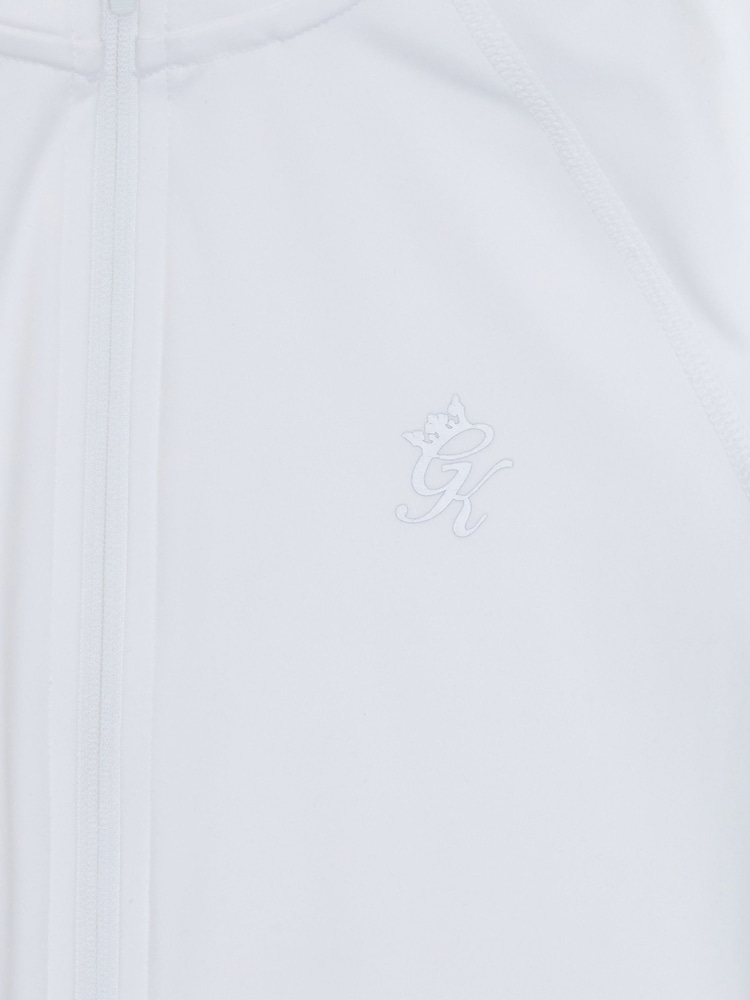 Gym King White 365 Full Zip Funnel Jacket - Image 4 of 4