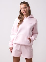 Gym King Pink Script Oversized Hoodie - Image 1 of 4