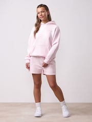 Gym King Pink Script Oversized Hoodie - Image 2 of 4