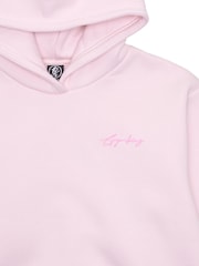 Gym King Pink Script Oversized Hoodie - Image 4 of 4