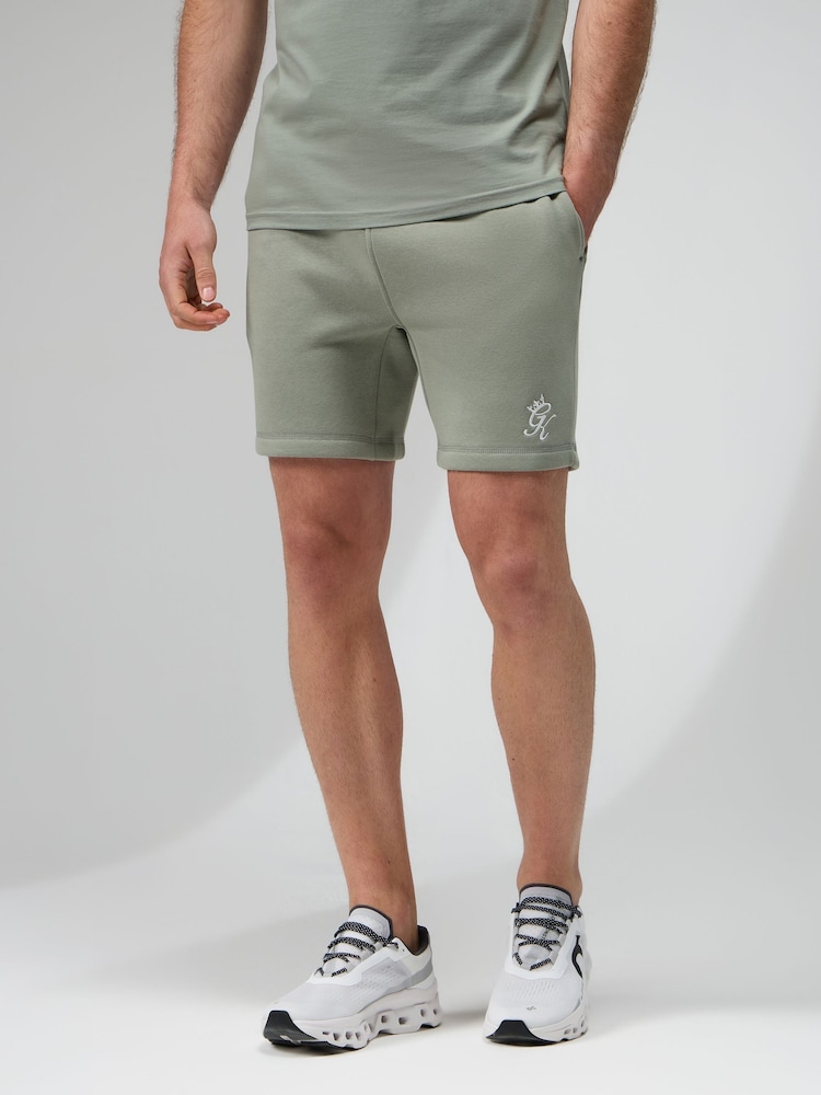 Gym King Green Fundamental Fleece Shorts - Image 1 of 4