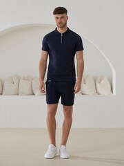 Gym King Blue Portals Texture Polo Shirt - Image 1 of 4