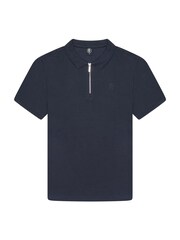 Gym King Blue Portals Texture Polo Shirt - Image 3 of 4