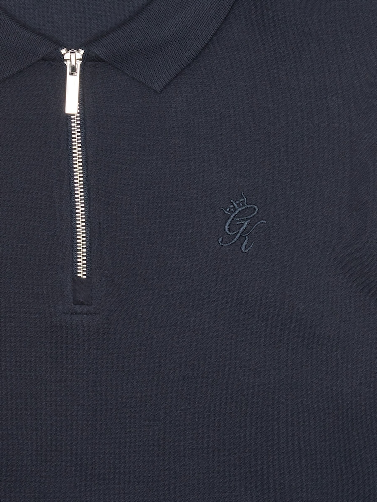 Gym King Blue Portals Texture Polo Shirt - Image 4 of 4 Gym King Blue Portals Texture Polo Shirt - Image 4 of 4