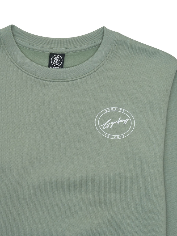Gym King Green Origin Sweatshirt - Image 4 of 4