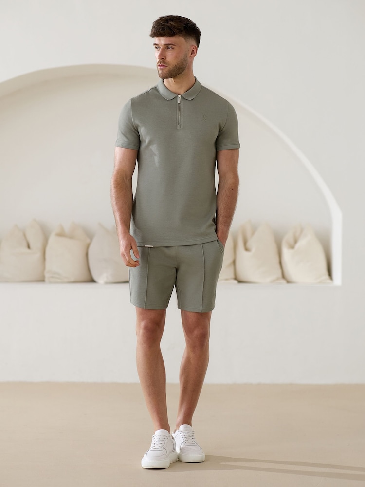 Gym King Green Portals Texture Polo Shirt - Image 1 of 4