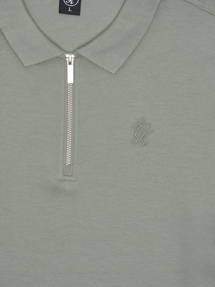 Gym King Green Portals Texture Polo Shirt - Image 4 of 4