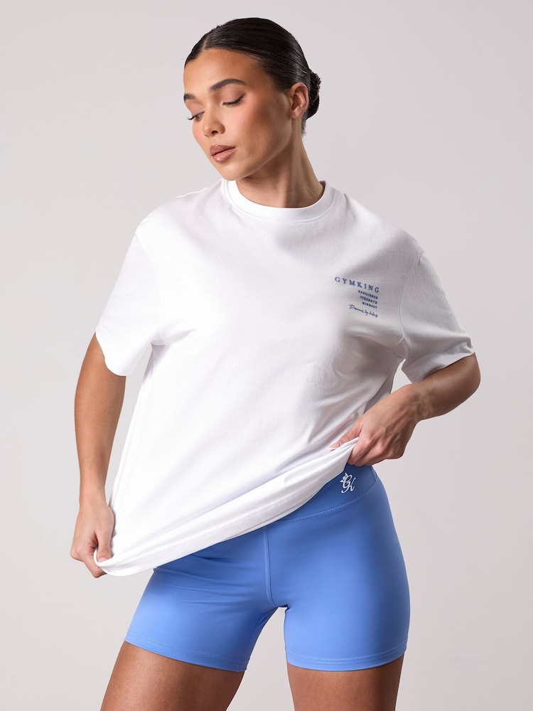 Gym King White Boyfriend Define T-Shirt - Image 2 of 4