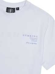 Gym King White Boyfriend Define T-Shirt - Image 4 of 4