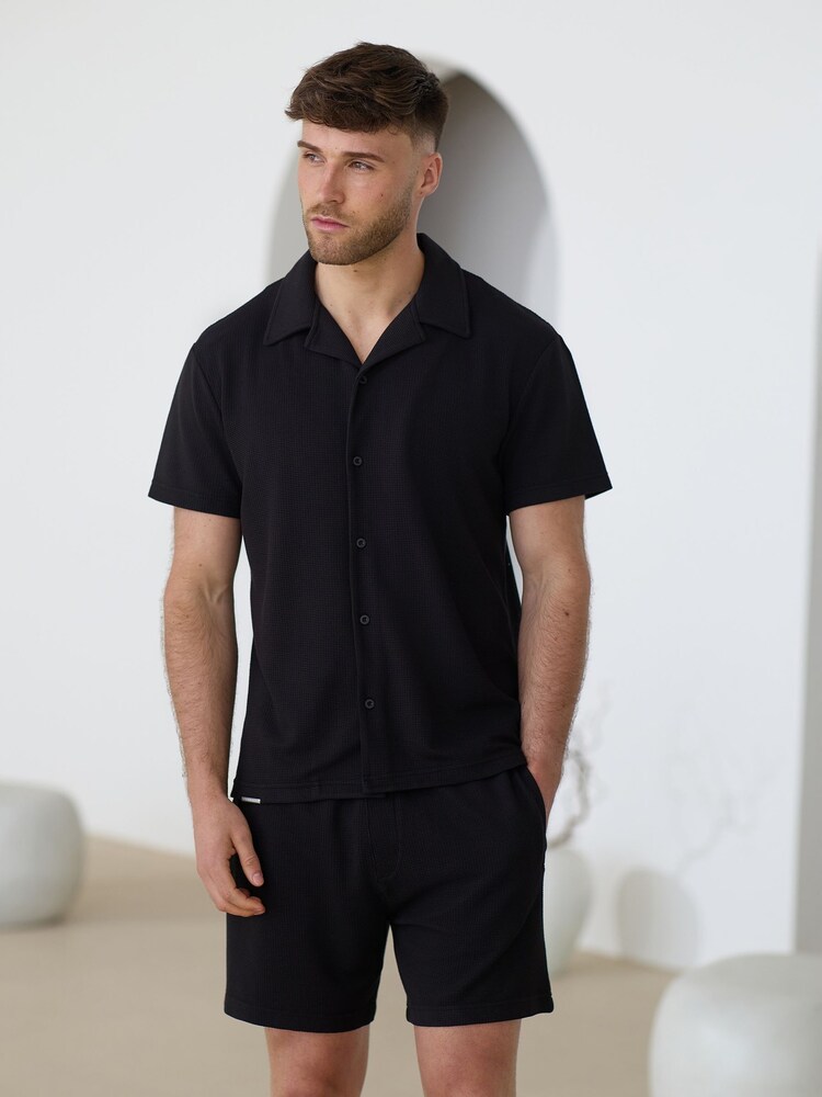 Gym King Black Signature Waffle Shirt - Image 2 of 4